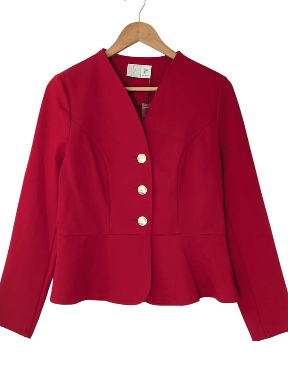 Joie Peplum Button Up Blazer Jacket
